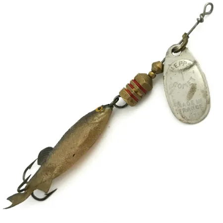 Mepps Comet Mino 1 Spinner, Zilver, 4.6g, Softbait Minnow, #5736