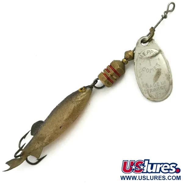 Mepps Comet Mino 1 Spinner, Zilver, 4.6g, Softbait Minnow, #5736