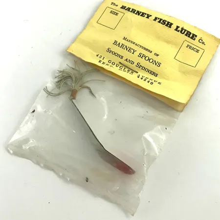 Weedless Barney Spoon Lepel, Wit / Rood, 7g, Wierbeschermer, #5739