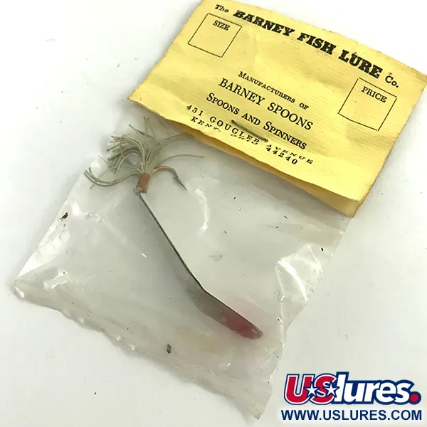 Weedless Barney Spoon Lepel, Wit / Rood, 7g, Wierbeschermer, #5739