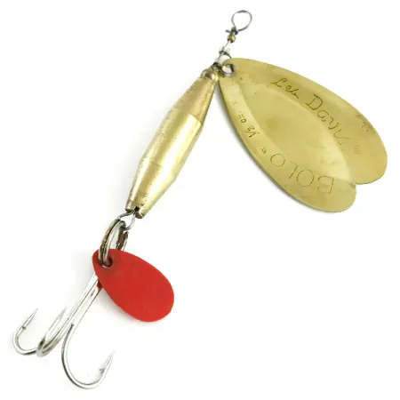 Luhr Jensen Les Davis Bolo UV Spinner, Messing, 14g, UV-Stippen, #5756