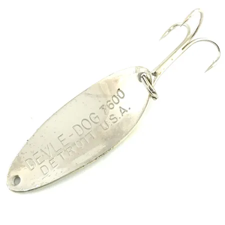 Dardevle Devle Dog 7600 Lepel, Grijs/Nikkel, 10g, Schubben, #5782