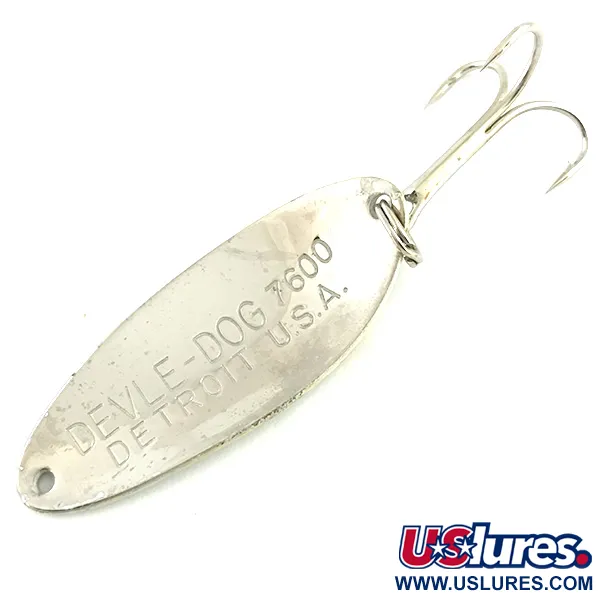 Dardevle Devle Dog 7600 Lepel, Grijs/Nikkel, 10g, Schubben, #5782