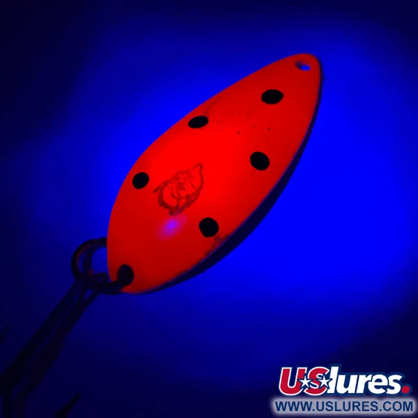 Eppinger Dardevle Devle Dog 7700 Lepel, Rood/Nikkel, 14g, UV, #5783