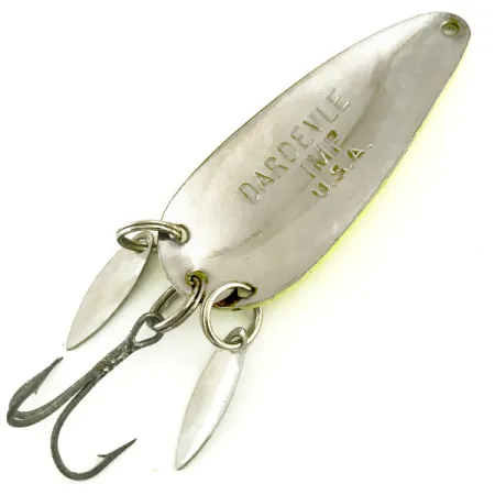 Eppinger Dardevle Imp Klicker UV Lepel, Geel/Rood/Nikkel, 11g, #5788