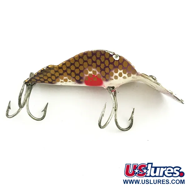 Buck Perry Spoonplug Kunstaas, Paars-Bruin, 7g, Diepduikend, #5789