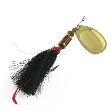 Mepps Aglia 3 dressed Spinner, Messing, 7,3g, Dreg met haar, #5827