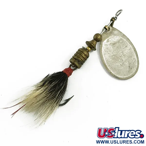 Mepps Aglia 3 dressed Spinner, Zilver, 7,3g, Natuurhaar, #5830