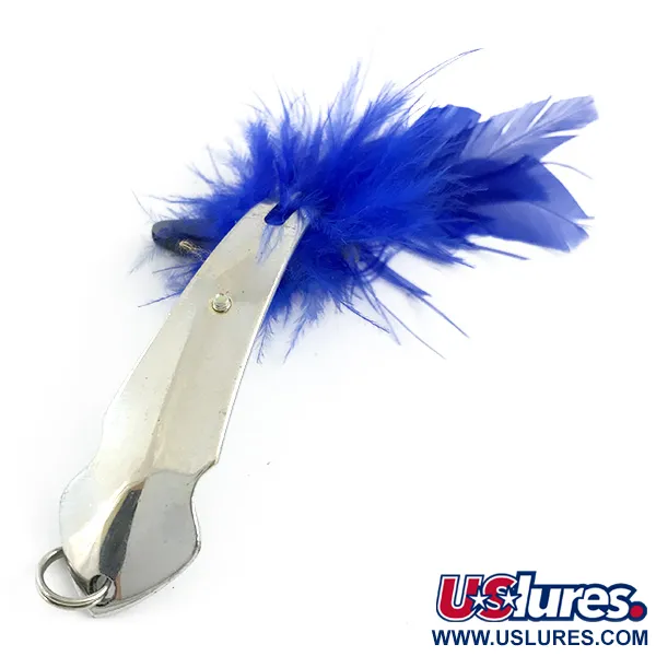 Tony Accetta Pet Spoon 14 Weedless Lepel, Nikkel/Blauw, 7g, #5857