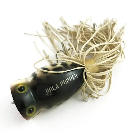 Fred Arbogast Hula Popper, Tiger, 8g, rubberen skirt, #5858