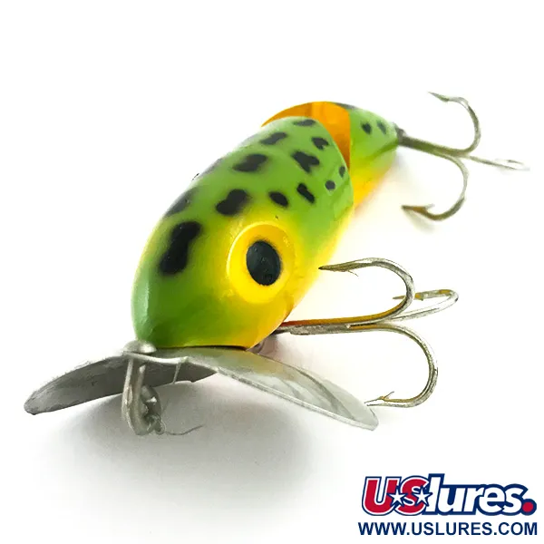 Fred Arbogast Jitterbug Jointed Oppervlakte-aas, Frog, 10g, #5868