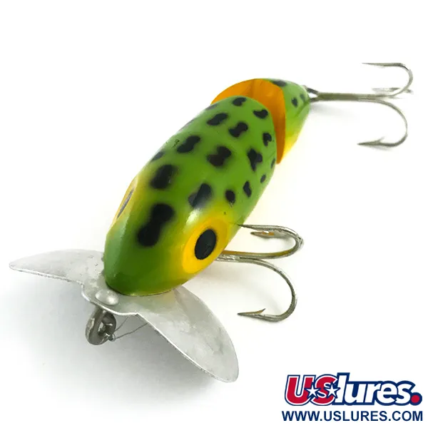Fred Arbogast Jitterbug Jointed Oppervlakte-aas, Frog, 10g, #5868