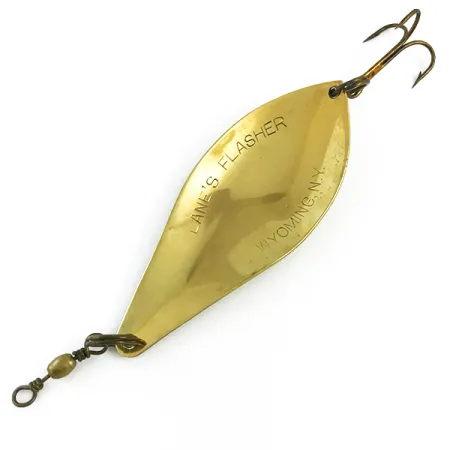 Lanes Tackle & Bait Lane's Flasher Lepel, Messing, 19g, Vintage, #5869
