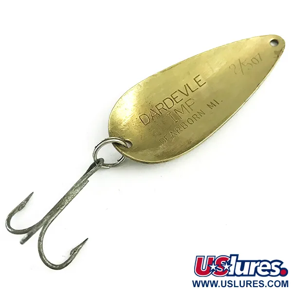 Eppinger Dardevle Imp Lepel, Messing, 11g, Dearborn MI, #5874