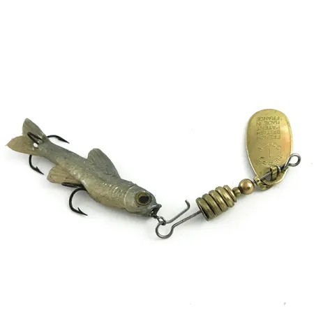Vintage Mepps Comet Mino 2 (1960s) Spinner, Goud, 6g, Softbait, #5898