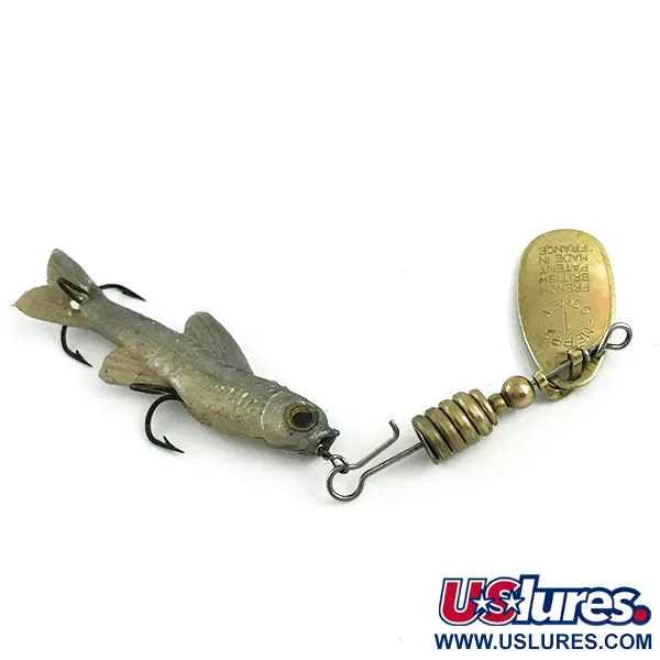 Vintage Mepps Comet Mino 2 (1960s) Spinner, Goud, 6g, Softbait, #5898