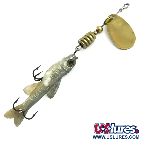 Vintage Mepps Comet Mino 2 (1960s) Spinner, Goud, 6g, Softbait, #5898