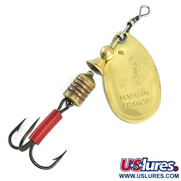 Mepps Aglia 2 Spinner, Goud, 4,5g, Messing body, #5899