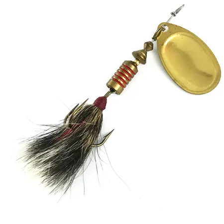 Mepps Aglia 3 Dressed Spinner, Goud, 7.3g, Eekhoornstaart, #5905
