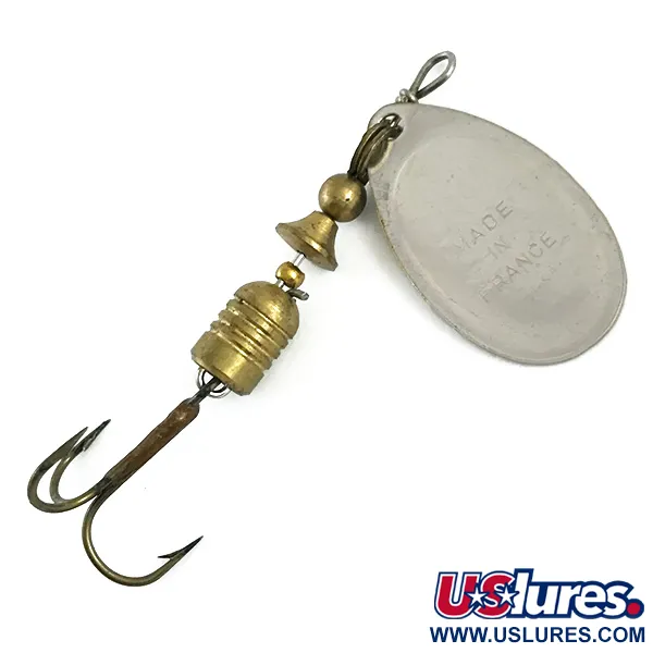 Mepps Aglia 2 (1950s) Spinner, Zilver, 4,5g, British Patent, #5906