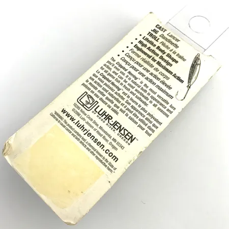 Luhr Jensen Crippled Herring Lepel, Wit/Groen UV Glow, 21g, #5921