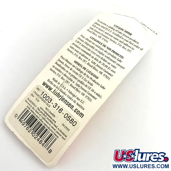 Luhr Jensen Krocodile UV Lepel, Yellow, 7g, UV Finish, #5922