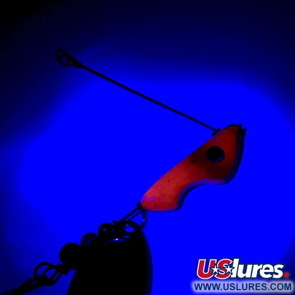 Erie Dearie Walleye Killer Spinner, Nikkel / Rood, 14g, UV, #5932