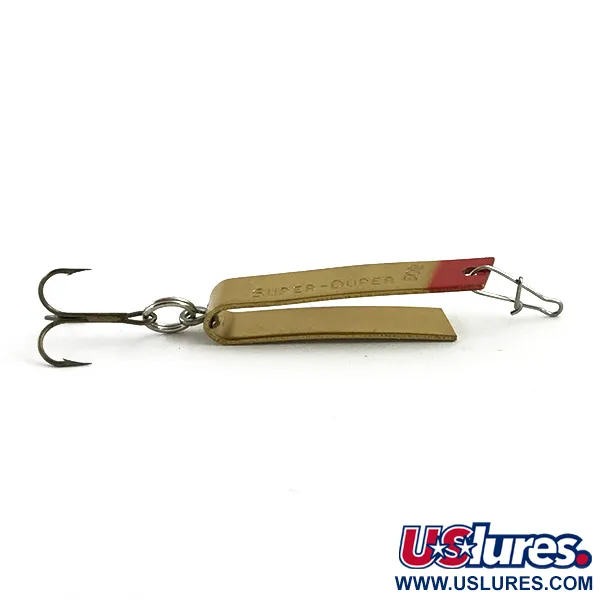 South Bend Super-Duper 502 Lepel, Goud/Rood, 2,5g, Klassiek, #5952