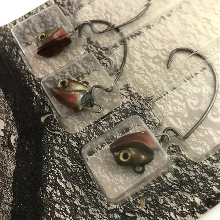 DUH!!! Head jig heads Kit Jigkoppen, Olive / Red / Black, 7g, Offset Haak, #9462