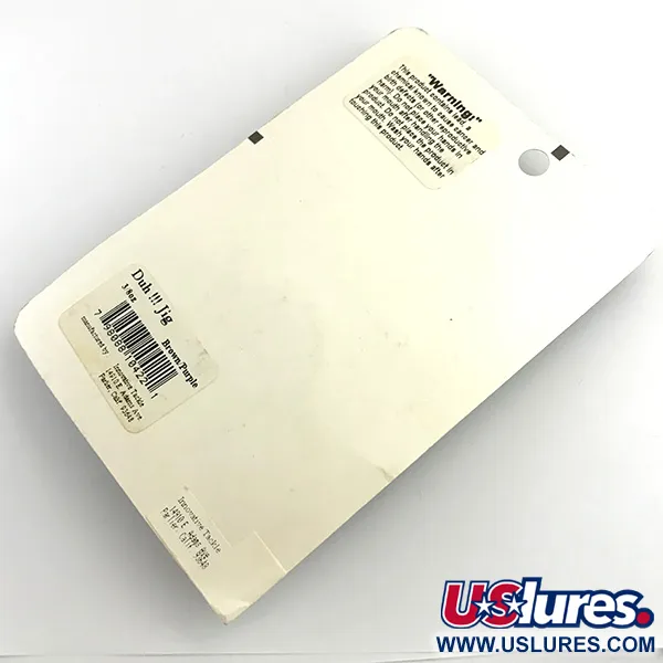 DUH Ultimate Weedless Jig UV Wierloze jig, Bruin / Rood, 12g, UV, #6294