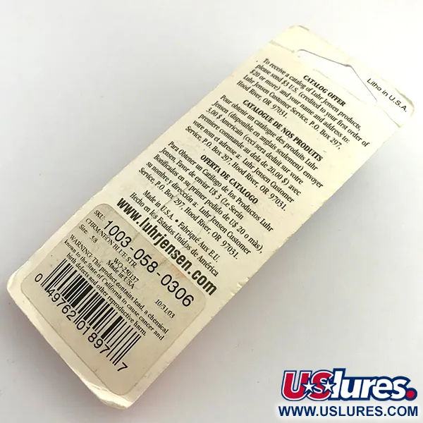 Luhr Jensen Krocodile Die #4 Lepel, Nikkel/Blauw, 17,7g, #1003-058-0306