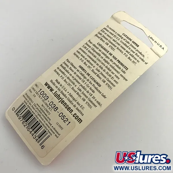 Luhr Jensen Krocodile Die #3 UV Lepel, Regenboogforel, 10g, #5958