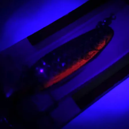 Luhr Jensen Krocodile Die #3 UV Lepel, Regenboogforel, 10g, #5958