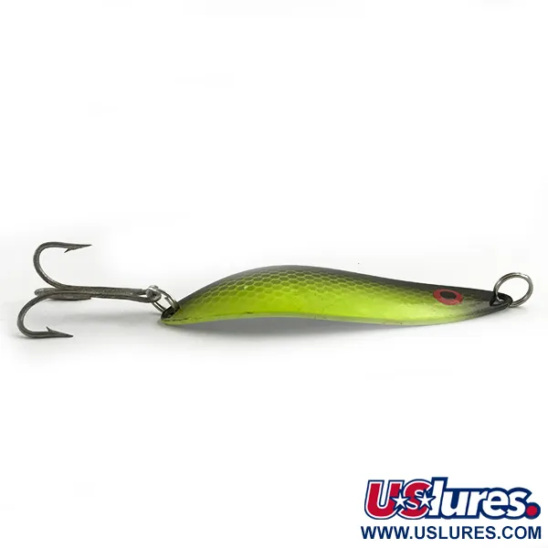 Red Eye Lures The Perfect Minnow UV Lepel, Groen/Zwart, 14g, #5962