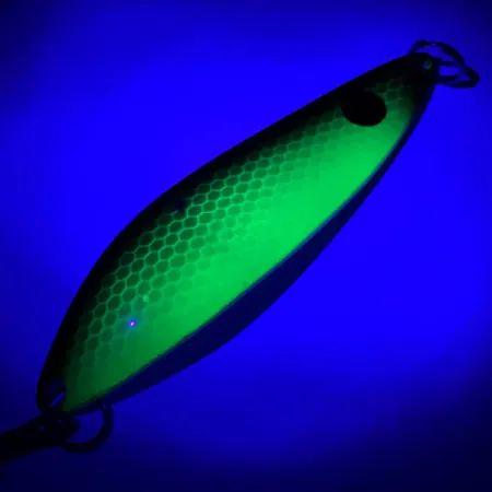 Red Eye Lures The Perfect Minnow UV Lepel, Groen/Zwart, 14g, #5962
