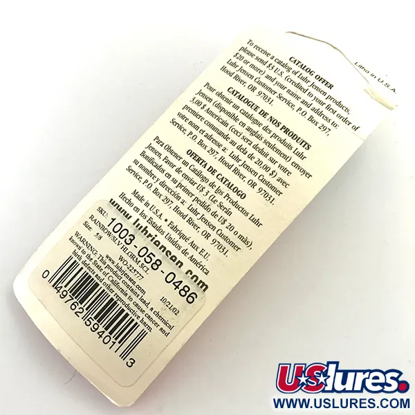 Luhr Jensen Krocodile Die #4 Lepel, Rainbow, 19g, Wartel, #1003-058-0486