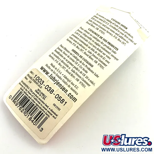 Luhr Jensen Krocodile Die #3 Lepel, White Pearl, 14g, #5970