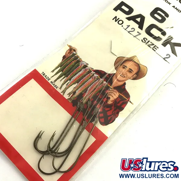 Eagle Claw Snelled Hooks 2 Onderlijnhaken, Brons, 6 st., #5973