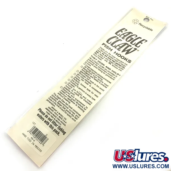 Eagle Claw Snelled Hooks 2 Onderlijnhaken, Brons, 6 st., #5973