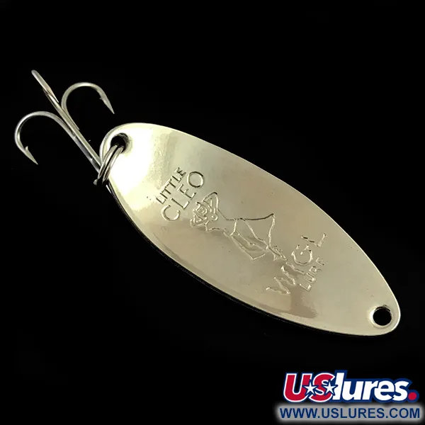 Seneca Little Cleo (Hula Girl) Glow Lepel, Wit/Oranje/Nikkel, 14g, #5978