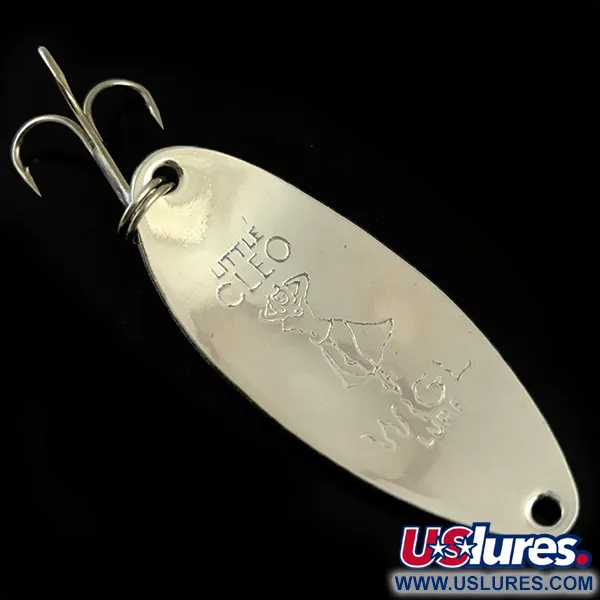 Seneca Little Cleo Glow Lepel, Wit/Groen/Nikkel, 14g, Hula Girl, #5981