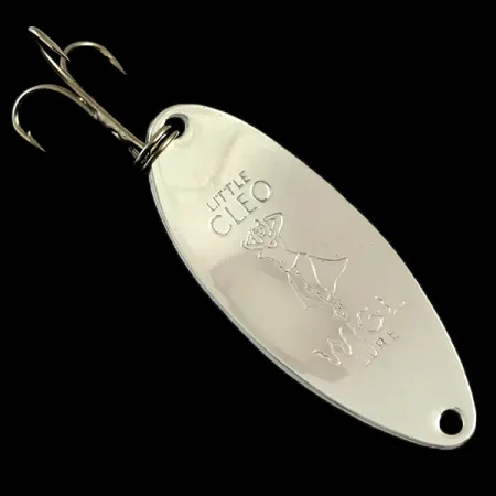 Little Cleo (Hula Girl) Glow Lepel, Wit / Oranje / Nikkel, 18g, #5982