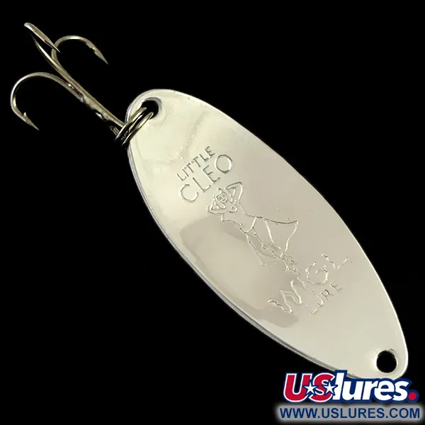 Little Cleo (Hula Girl) Glow Lepel, Wit / Oranje / Nikkel, 18g, #5982