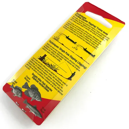 Johnson Crappie Buster Tubes Softbaits, Wit/Chartreuse, 4,5cm, #5987