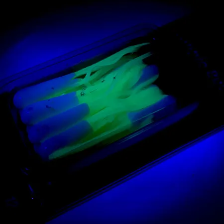 Johnson Crappie Buster Tubes Softbaits, Wit/Chartreuse, 4,5cm, #5987