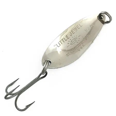 Luhr Jensen Little Jewel Lepel, Gehamerd nikkel/Blauw, 9g, #5997