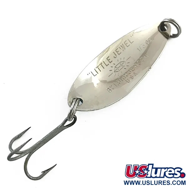 Luhr Jensen Little Jewel Lepel, Gehamerd nikkel/Blauw, 9g, #5997