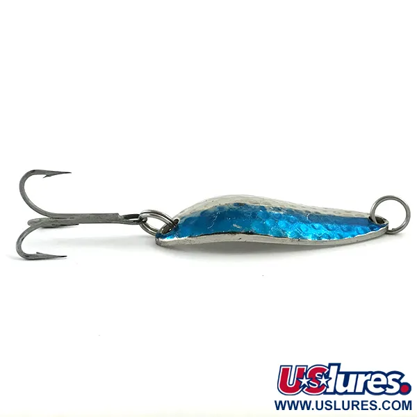 Luhr Jensen Little Jewel Lepel, Gehamerd nikkel/Blauw, 9g, #5997