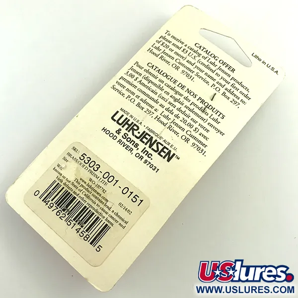 Luhr Jensen Loco 1 Lepel, Goud, 4g, Prism Lite, #6052