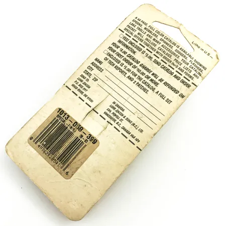 Krocodile Stubby Luhr Jensen Lepel, Red / Nickel, 18g, Vintage, #6053